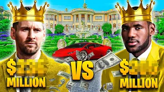 King "Lionel Messi" vs King "Lebron James" | Lifestyle, Net Worth, Mansion, Car Collection...