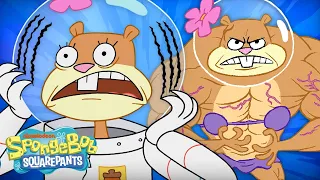 Every Time Sandy Goes Wild 🐾 | 20 Minute Compilation | SpongeBob