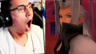 HUGE Final Fantasy VII Fan REACTS to Sephiroth in Kingdom Hearts.