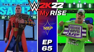 WWE2K22 MyRise EP 65 | JOHN CENA WANTS MY WWE CHAMPIONSHIP!