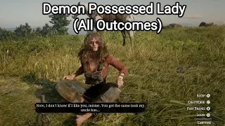 The Demon Possessed Woman Calls Arthur a Demon (All Outcomes) - Red Dead Redemption 2