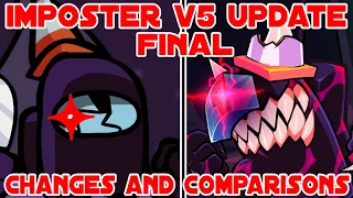 VS Impostor V5 Final New Update | New Changes And Comparisons Friday Night Funkin