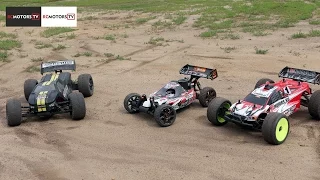 HPI Trophy Truggy & Buggy vs. Associated RC8Te от RCMOTORS.TV