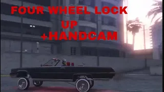 HOW TO FOUR WHEEL LOCK UP A LOWRIDER IN GTA 5(BETTER WAY)+(HANDCAM)