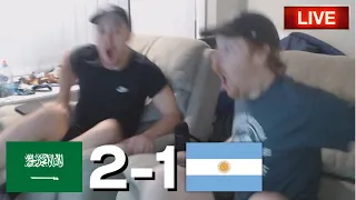 SAUDI ARABIA 2-1 ARGENTINA (LIVE REACTION) "SAUDI'S SHOCK THE WORLD"