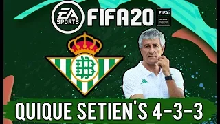 Recreate Quique Setien's 4-3-3 Real Betis Tactics in FIFA 20 | The Next Barcelona System?
