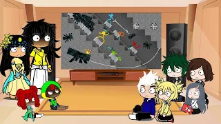 mha&brawl Stars animation vs minecraft ep.14 react to gacha