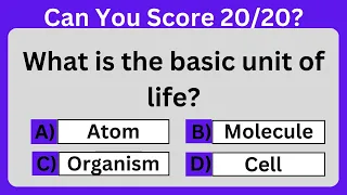 General Science Quiz 🧠| How Many Can You Answer?🤔