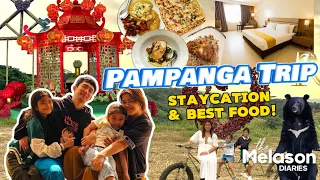 PAMPANGA TRIP | Staycation and Best Food Trip | Melason Family Vlog