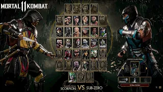 Mortal Kombat 11 - Scorpion vs Sub Zero - High Level Gameplay