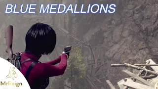 Resident Evil 4 Remake - Separate Ways Cliffside - Eradicate The Blue Medallions All Locations (RE4)