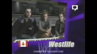Westlife - "You're watching Hit List" Clip in Canada 16.11.2002