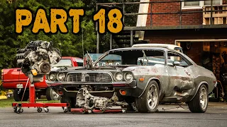 ABANDONED Dodge Challenger Rescued After 35 Years Part 18: Hemi and 4 Speed Transmission!