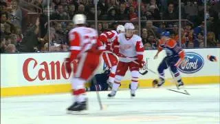 Kronwall Hits Ales Hemsky: Red Wings vs. Oilers: Feb 4 2012
