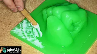 HULK SMASH / Easy Way to Cast Hands in Epoxy Resin