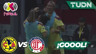 ¡PÓKER DE GOLES! Cuevas hace el cuarto | América 4-1 Toluca | AP2023 Liga Mx Femenil J3 | TUDN