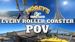 Every Roller Coaster at Morey's Piers POV [4K] 2022