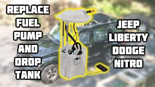 How To Replace Gas Fuel Pump and Drop Tank from Jeep Liberty Dodge Nitro 2008 to 2014