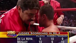 Oscar De La Hoya vs Shane Mosley DECISION HIGHLIGHTS