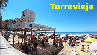 Torrevieja, Costa Blanca, Spain. Morning Promenade Walking Tour Featuring Popular Playa del Cura 🇪🇸