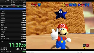 Super Mario 64 1.5 Ztar Attack 95 Star (2:26:30)