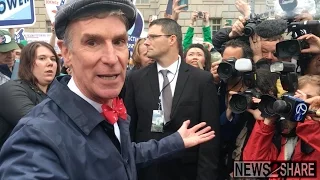Bill Nye Leads Thousands in D.C. "March for Science"