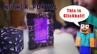 Real Obsidian Nether Portal!