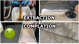 FILTHY SEAT EXTRACTION COMPILATION| Satisfying Dirty Car Detailing Cleaning Nasty Carpets ASMR