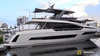 2022 Prestige X70 Luxury Yacht - Walkaround Tour - 2021 Fort Lauderdale Boat Show