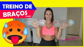 TREINO DE BRAÇOS E OMBRO - (para fazer em casa)