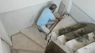 Ustasından mermer basamak döşeme işçiliği - Stair Marble Floor