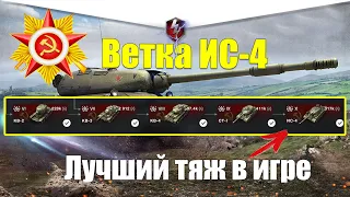 ВЕТКА ИС-4 АКТУАЛЬНА ДЛЯ ПРОКАЧКИ? ОБЗОР ВСЕХ ТАНКОВ ВЕТКИ WOT BLITZ