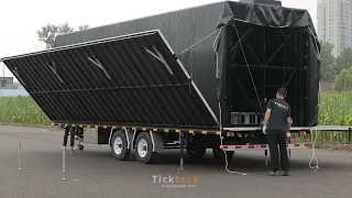 TL50 Mobile Stage Trailer for sale is designed and manufactured by TICKTACK Mobile Stage.