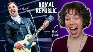 Best Band You've Never Heard! Vocal Coach reacts to Royal Republic performing Getting Along LIVE