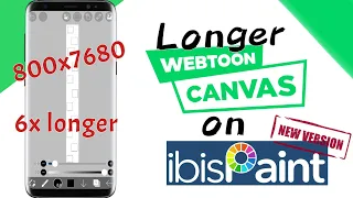 Longer Webtoon Canvas on IbisPaint X | App Updated Version