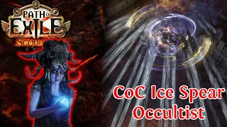 MY CAST ON CRIT ICE SPEAR OCCULTIST - PATH OF EXILE 3.16 - MY FAVORITE BUILD - BUILD SHOWCASE!!