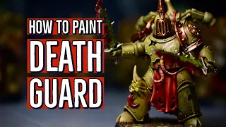 HOW TO PAINT DEATH GUARD PLAGUE MARINES — WARHAMMER 40000