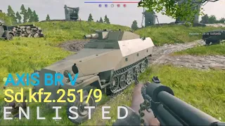 Enlisted_Battle of Normandy-BR V APC Sd.kfz.251/9 #gameplay #enlisted #fps