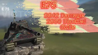 | E75 | 3342 Damage | 2360 Blocked | 6 Kills | WOT Blitz |
