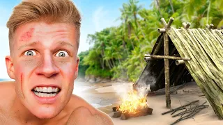 Ik Overleefde In Een Survival Hut Op Een Onbewoond Eiland!