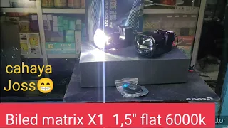 Biled matrix X1 1,5" Flat 6000k sinar otomotif