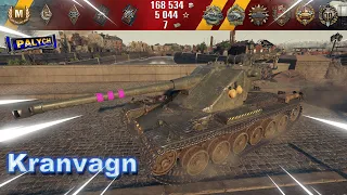 World of Tanks.  Kranvagn.  8200 Урона,  9 Фрагов. Берлин – Встречный бой