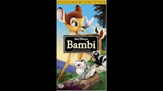 Opening to Bambi Platinum Edition VHS (2005)