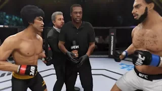 Bruce Lee vs. Kareem Abdul-Jabbar (EA Sports UFC 3) - CPU vs. CPU - Crazy UFC 👊🤪