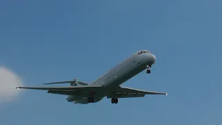 European Air Charter MD 82 at Corfu | Side by side views | 08.07.22
