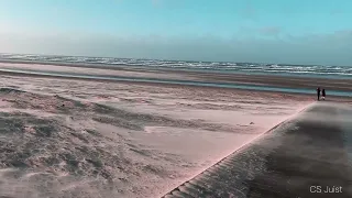 Sommer☀️ und Winter 🌬 am Strand von Juist - eine Gegenüberstellung