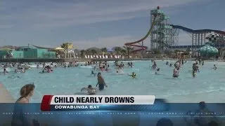 Child hospitalized after near-drowning incident at Cowabunga Bay