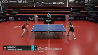 Mia Griesel (GER) vs Lizaveta Tsimashkova (BLR) | U17 Grp | 2021 WTT Youth Contender Havirov