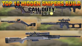 Top 10 Hidden Snipers Gunsmith Build - Secret Weapons in COD Mobile | Call of Duty Mobile