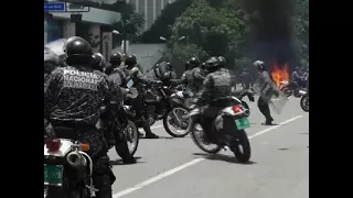 Raw: Opposition Clashes with Venezuelan Security